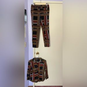 MATCHING SET 7th Avenue Design Studio Button Down Shirt and Skinny Pant